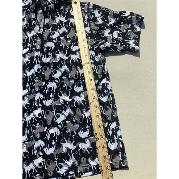 Youth Kerrits Equestrian Collared Quarter Zip Dri Fit Shirt Size Large - Picture 5 of 6